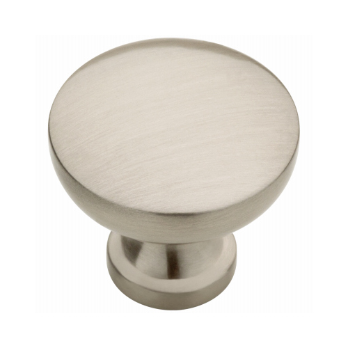 Lansford Cabinet Knob, Brushed Satin Nickel, 1-3/16-In. Round