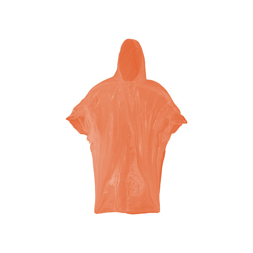 Safety Works 49901 Economy Poncho, Orange, One Size