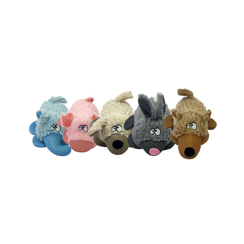 MULTIPET INTERNATIONAL 37697 Combers Plush Dog Toy, Assorted, 8-In.