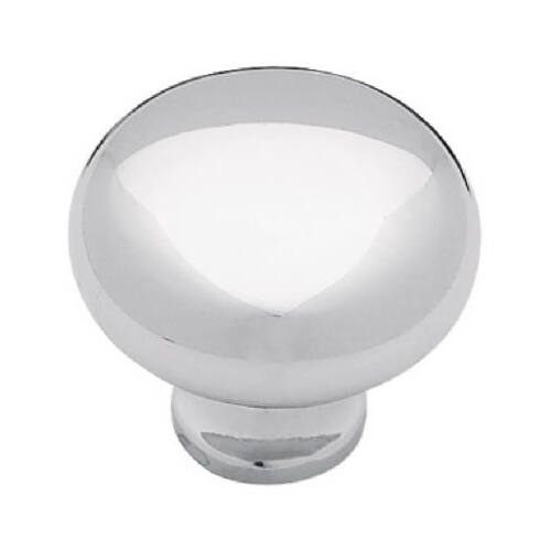 Cabinet Knob, Chrome Plated, 1-1/4-In. Round