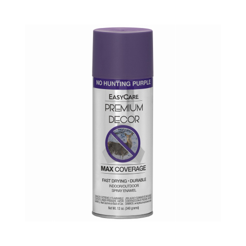 Premium Decor Spray Paint, "No Hunting" Purple, 12-oz.