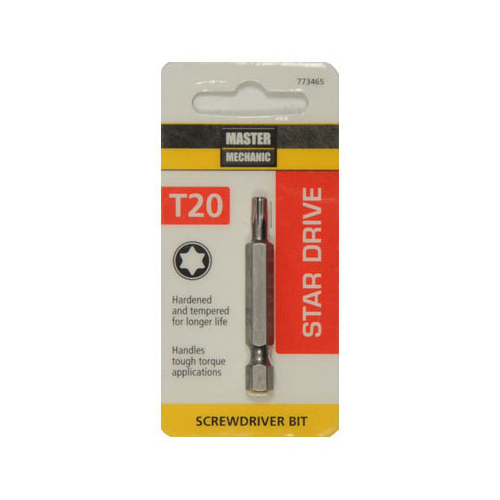 Torx T20 Screwdriver Bit, 2 In.