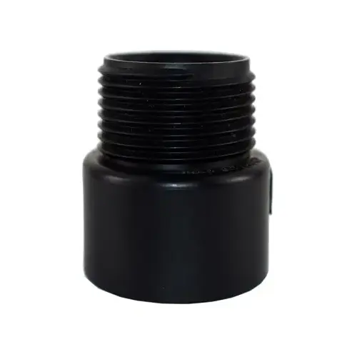 ABS/DWV Male Adapter, 4-In., MPT x Hub