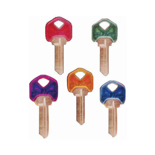 Kwikset Cool Color Plastic Head Key Blank - pack of 5