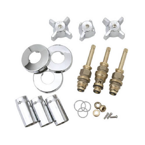 Tub & Shower Faucet Rebuild Kit For Sterling Rockwell, Chrome