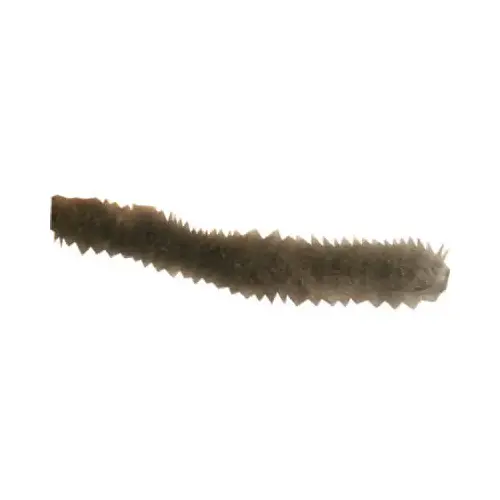 T 8658 Pile Weatherstrip, 3/16 in W, 18 ft L, Synthetic Fabric, Gray