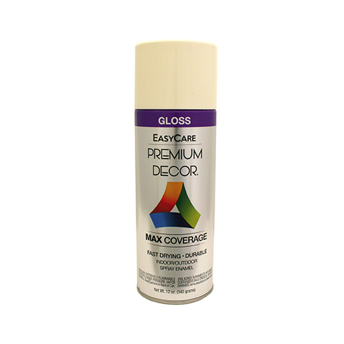 Premium Decor Spray Paint, Navajo White Gloss, 12-oz.
