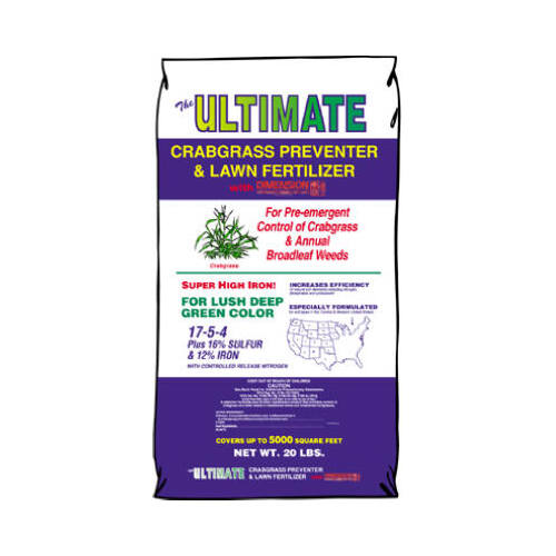 Crabgrass Preventer & Lawn Fertilizer with Dimension, 20-4-1, Covers 5,000-Sq.-Ft.