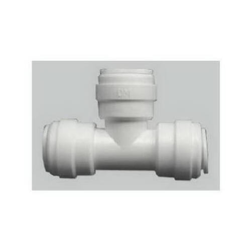 Watts PL-3003 Pipe Tee, 1/4 in, Push-Fit, Plastic