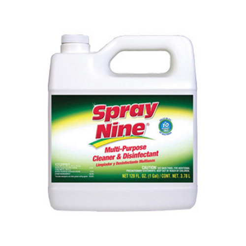 SPRAY NINE 26801-XCP4 Cleaner and Degreaser, 1 gal, Liquid, Citrus, Clear - pack of 4