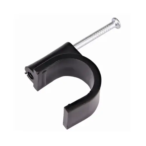 Raindrip R395CT Hose Support Clamp, 1/2 in Hose, Poly, Black - pack of 3