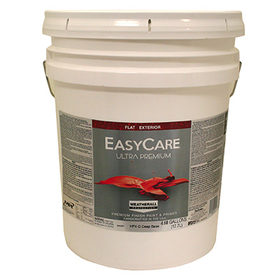 TRUE VALUE MFG COMPANY HPXD-5G Ultra Premium Exterior Latex Paint, Flat Deep Base, 5-Gallons