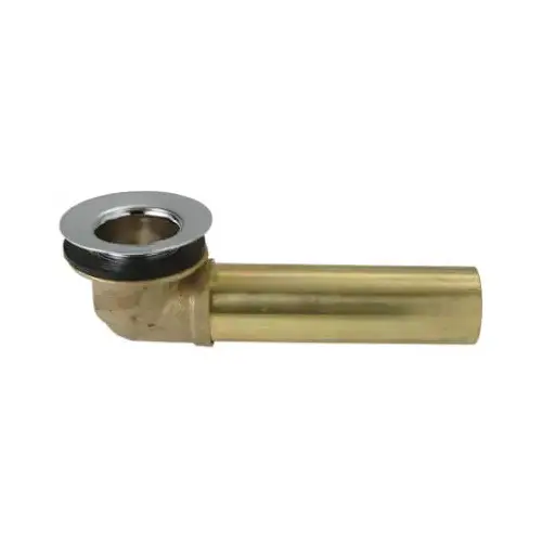 1-3/8 In. Brass Overflow and Waste Shoe with Strainer