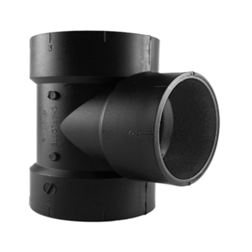 ABS/DWV Vent Tee, All Hub, 1.5-In.