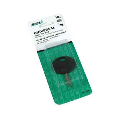 Arnold IK-100 Ignition Key, Universal, For: Key Electric Start Engines Black