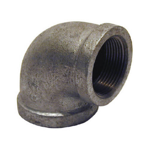 Galvanized Metal Pipe Fitting, Reducing Elbow, 90 Degrees, 2 x 1-1/2-In.