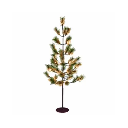 LEDUP MANUFACTURING GROUP LTD HGAPF48SLWWTW Australian Pine LED Tree, Twinkling Warm White LED Lights, 4-Ft.