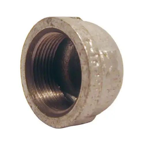 Galvanized Pipe Fitting, Cap, 3/4-In.