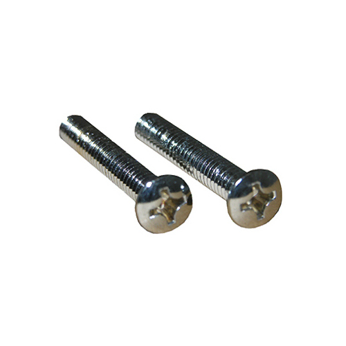 Screws For Trip Lever Plates Or Waste/Overflow Plates, Chrome Plated
