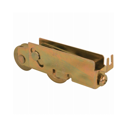 D 1551 Roller Assembly, 1-1/8 in Dia Roller, 5/16 in W Roller, Steel, 2-Roller, C-Tab Mounting Gold