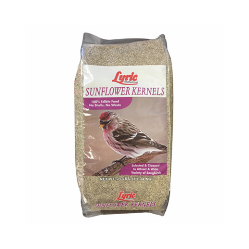 Bird Seed, Sunflower Kernel, 25 lb Bag