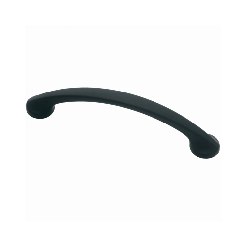 Martini Cabinet Pull, Black Matte, 3-3/4-In.