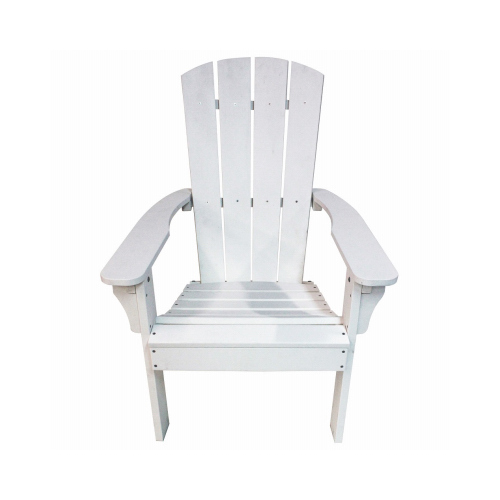 Adirondack Chair, All-Weather Poly Resin, White