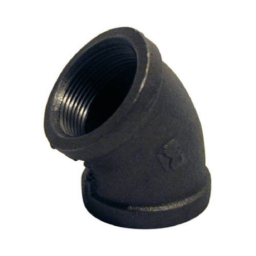 Black Pipe Elbow 45 Degree, 3/8-In.