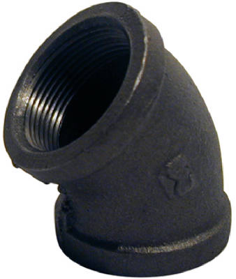 Southland 520-200HC Black Pipe Fitting, Elbow, 45-Degree, 1/8-In.