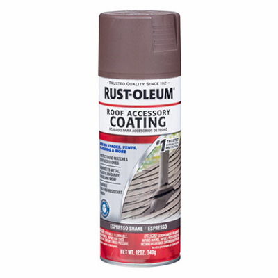 Rust-Oleum 302125 Roof Accessory Coating, Espresso Shake, 12 oz, Liquid