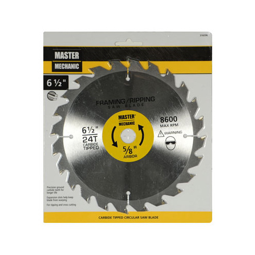 Framing Combo/Rip Circular Saw Blade, 24-Tooth x 6-1/2-In.