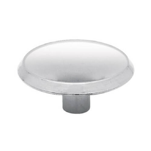 Cabinet Knob, Concave, Chrome Plated, 1.5-In. Round