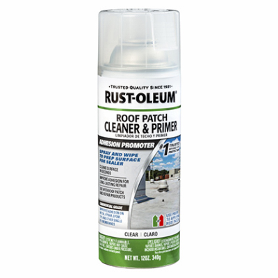 Rust-Oleum 345815 3 Roof Patch Cleaner and Primer, Clear, 12 oz