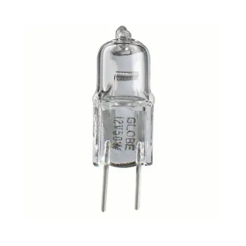 20-Watt Clear Halogen Light Bulb, Bi-Pin Base, 300 Lumens