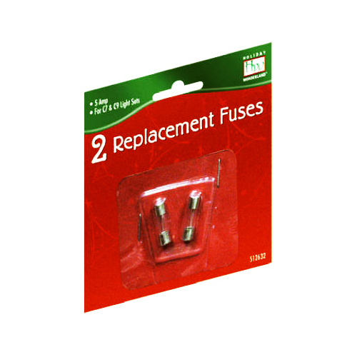 Replacement Fuse, For Standard Christmas C7 & C9 Light Set, 5-Amp