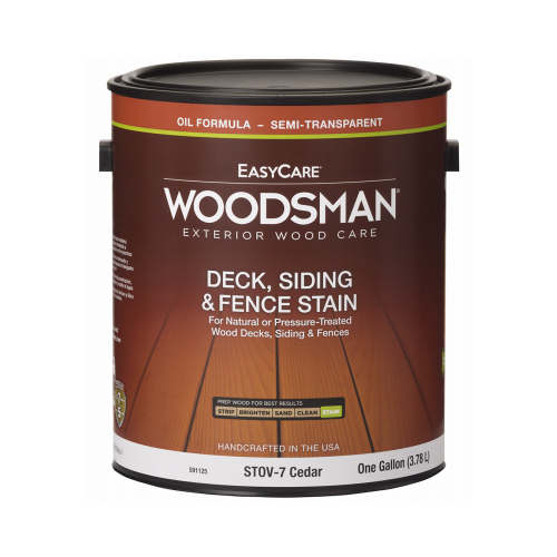 Deck, Siding & Fence Stain, Oil, Semi-Transparent Cedar, 1-Gallon - pack of 2