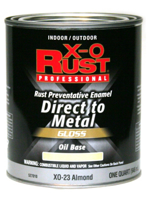 TRUE VALUE MFG COMPANY XO23-QT Premium Oil Base Paint, Gloss, Almond, Interior/Exterior, 1-Qt.