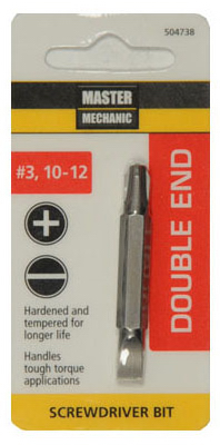 Master Mechanic 504738 #3 Phillips Double Ended Insert Bit