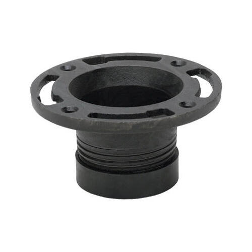 Twist-N-Set Toilet Flange, Cast Iron