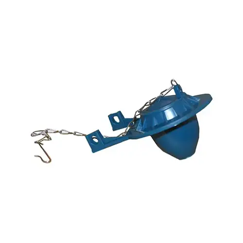 Toilet Tank Flapper, Blue Chemical Resistant