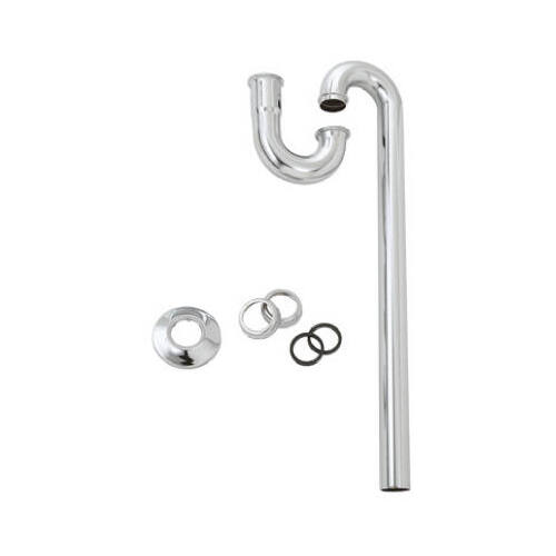 1-1/4-Inch O.D. Tube Slip Joint x 20-Inch Chrome Lavatory Floor Drain S Trap