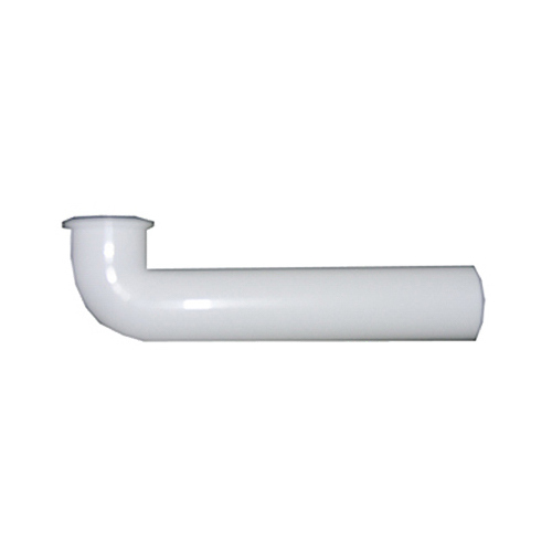 PVC Pipe Fitting, Flanged Long Ell, White, 1.5-In. OD x 7-In.