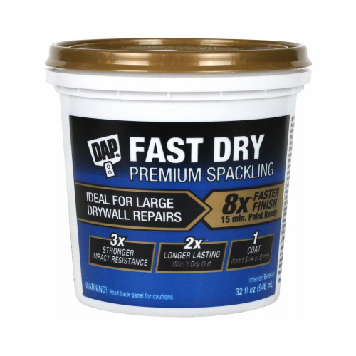 Fast Dry Spackling, Off-White, 32 fl-oz - pack of 8