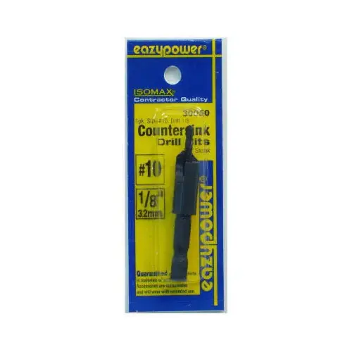 #10 Screw Countersink Drill, 1/4-In.Shank, 1/8-In.