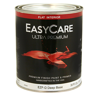 TRUE VALUE MFG COMPANY EZFD-QT Interior Latex Paint & Primer, Deep Base, 1-Qt.