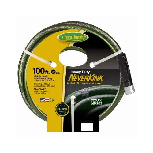 NeverKink Garden Hose, Heavy-Duty, 5/8-In. x 100-Ft.