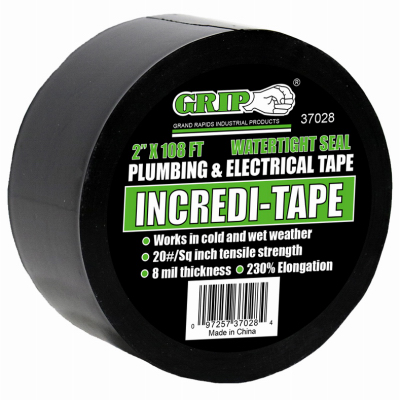 Grip on Tools 37028 Incredi-Tape, Plumbing & Electrical, 2-In. x 108-Ft.