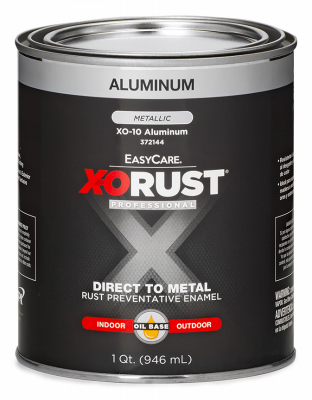 TRUE VALUE MFG COMPANY XO10-QT Premium Ant-Rust Oil-Base Enamel, Aluminum Gloss, 1-Qt.