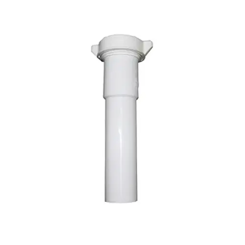 Lavatory/Kitchen Drain Extension Tube, White PVC