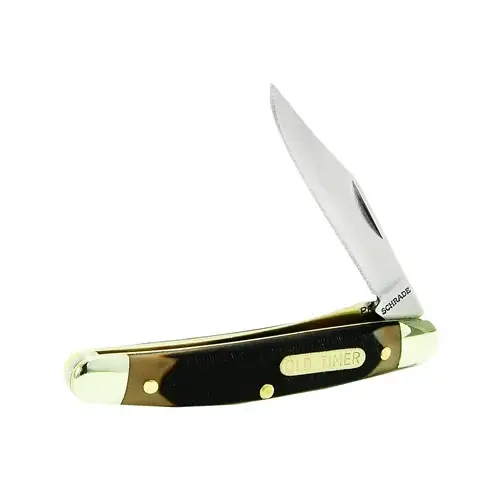 Old Timer Gun Stock Trapper Lockblade Knife, 3-7/8-In.